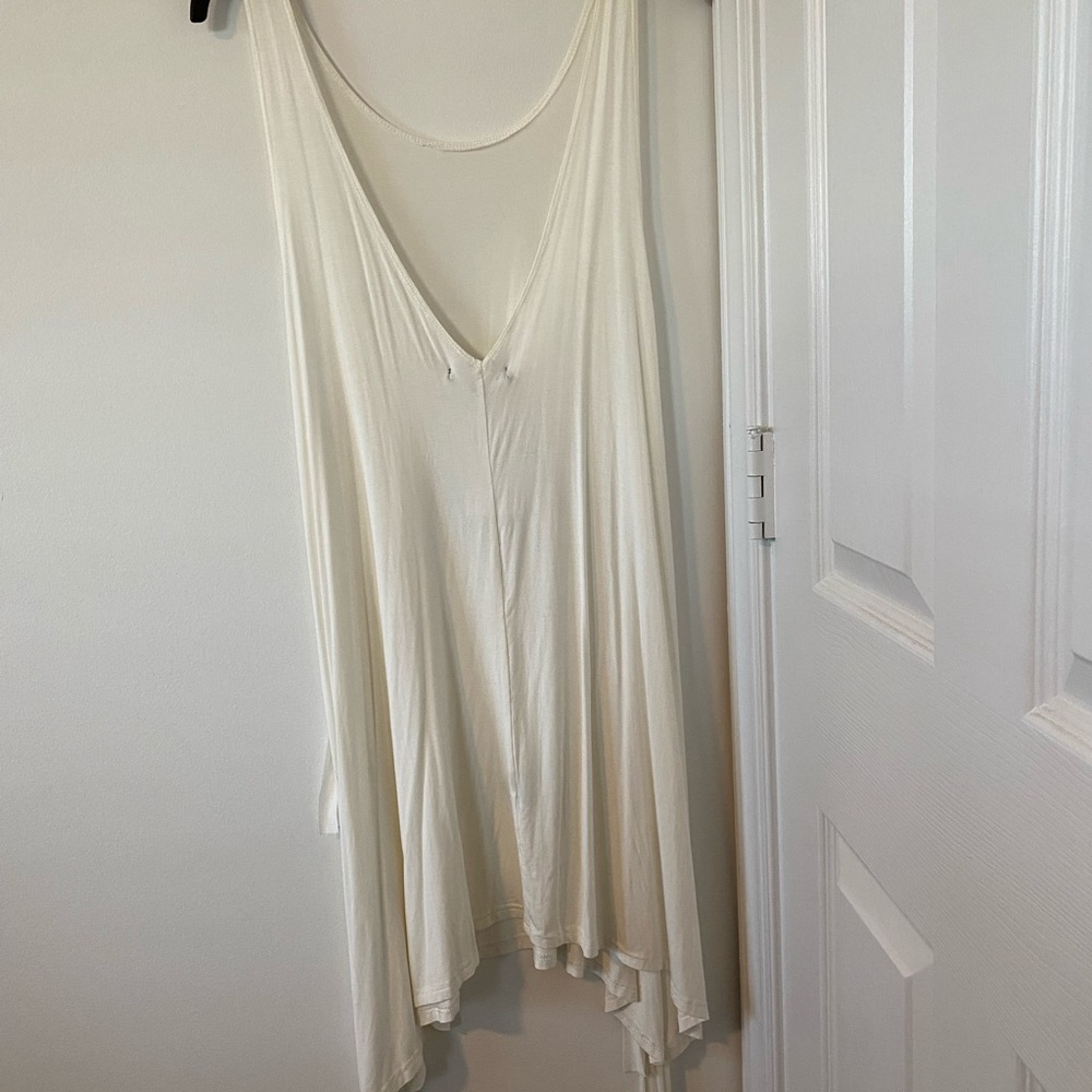 White beach cover up